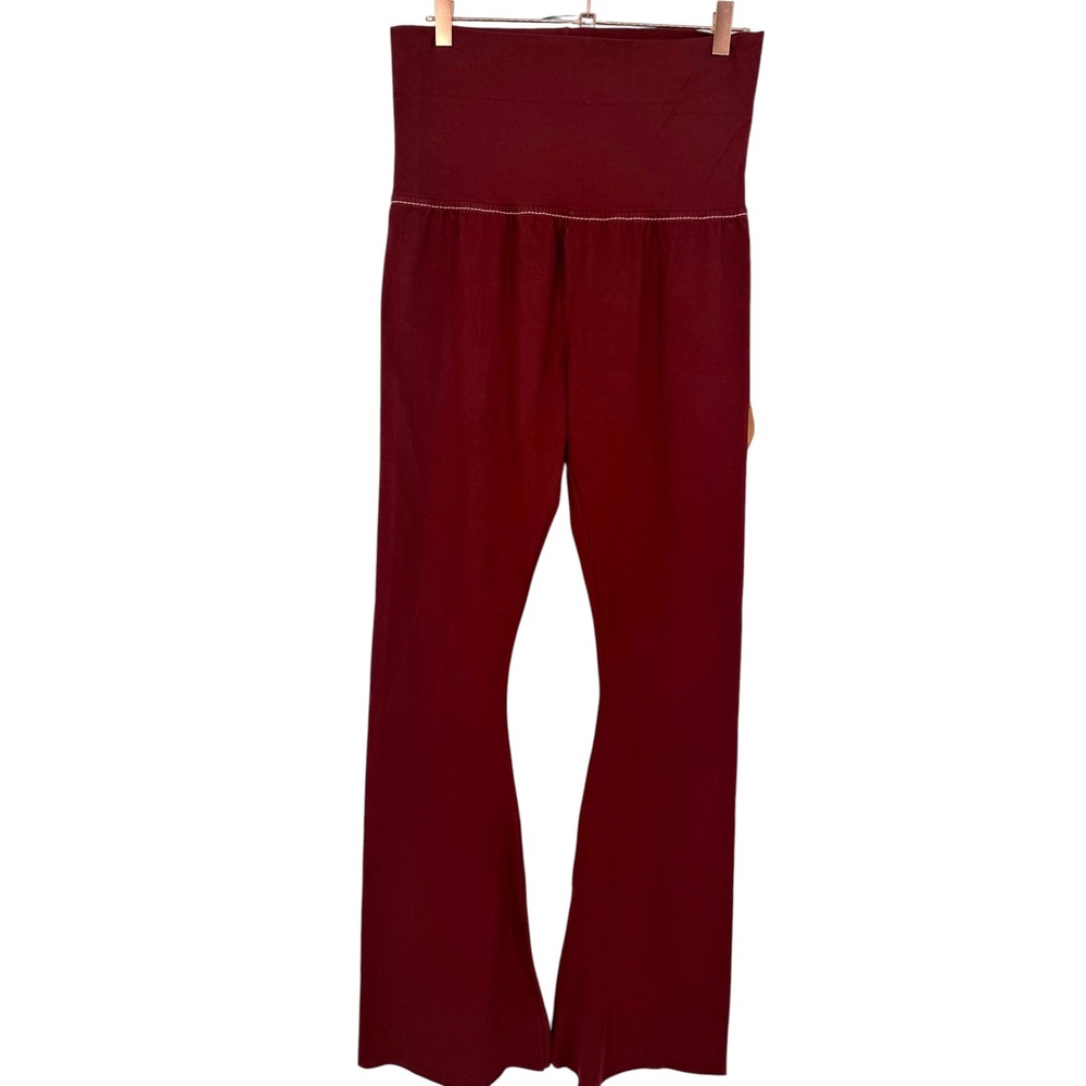 NWT True Religion Eva Pant Redwood Athletic Hook Up Flare Leggings Size Medium